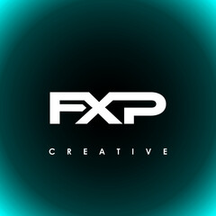 Fototapeta premium FXP Letter Initial Logo Design Template Vector Illustration