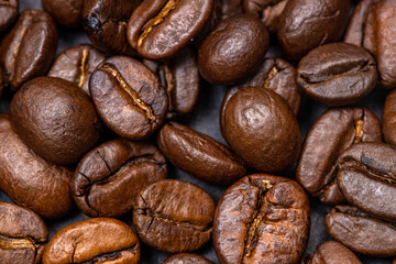 Fototapeta premium Coffee beans with a uniform color