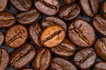 Coffee beans with a uniform color