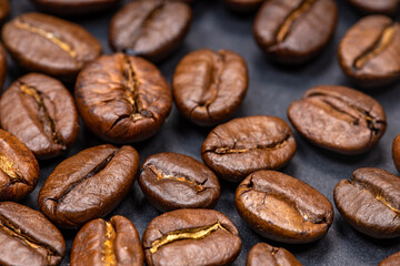 Coffee beans with a uniform color
