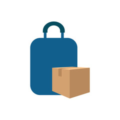 Illustration Vector Graphic of Suitcase Logo. Perfect to use for Technology Company