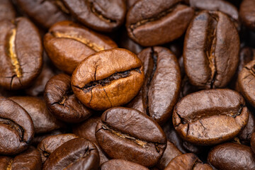 Coffee beans with a uniform color