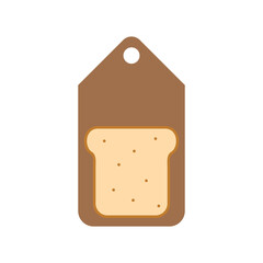 Illustration Vector Graphic of Bread Price Tag Logo. Perfect to use for Technology Company