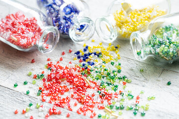 ビーズ　ハンドメイドのイメージ素材