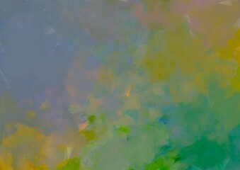 幻想的な黄色と黄緑の水彩テクスチャ背景