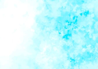 滲む水彩テクスチャ背景水色 