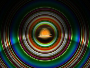 Imaginatory fractal background generated Image