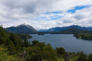Naklejka na ściany i meble Patagonia Lakes and mounts