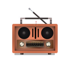 Vintage radio illustration design