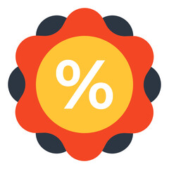 An icon design of discount coupon