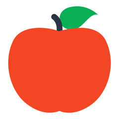 A fresh apple fruit icon, editable vector