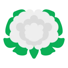 Dekokissen A flat design icon of cauliflower © Vectorslab