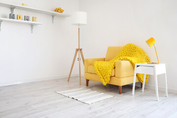 Interior of stylish living room