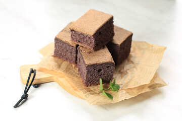 Black Sticky Rice Chiffon Cake, Chiffon Ketan Hitam