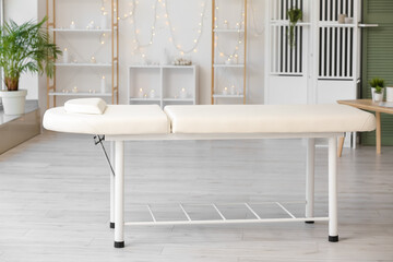 Office of massage therapist in modern medical center