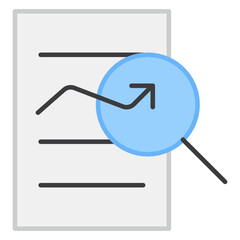 Modern design icon of business report analysis