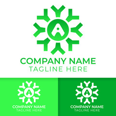 Letter a logo design. logo platform for finance, wallet, investment, crpyto, and economic