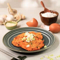 Homemade Kimchi Pancake (Kimchi Jeon