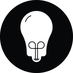 Light bulb icon. Vector illustration