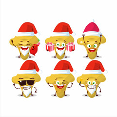 Santa Claus emoticons with chanterelle cartoon character