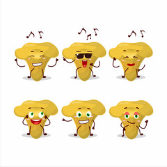 An image of chanterelle dancer cartoon character enjoying the music