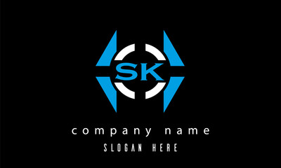 Fototapeta premium SK creative game logo vector
