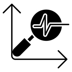 A modern design icon of data analysis