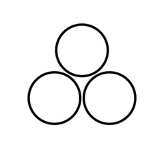 星紋・陰三つ星（かげみつぼし）/ 陰の三つ星（かげのみつぼし）