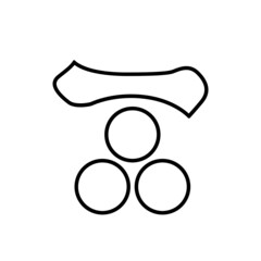 星紋・陰長門三つ星に一（かげながとみつぼしにいち）/ 陰長門三つ星（かげながとみつぼし）