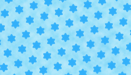 Blue abstract background with star shapes.