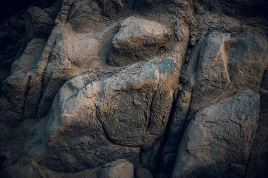 Close up Exotic Stone Formations at Calango grotto, Peru