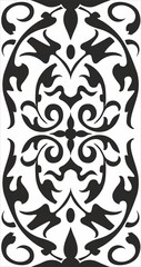Vector seamless floral pattern. Tulips and leaves for wallpaper and trellises. ornament for sandblasting and laser cutting
