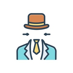 Color illustration icon for evanescence