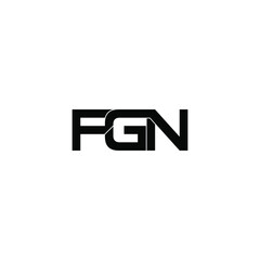 fgn letter initial monogram logo design
