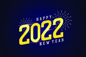 happy new year 2022 banner template.