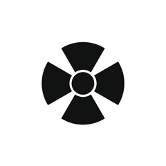 four curved squares circling the circle