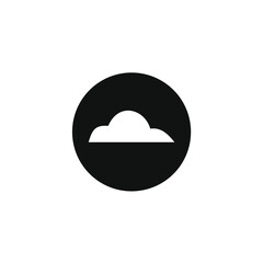 image of cloud icon in circle