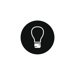 picture of a light bulb inside a circle