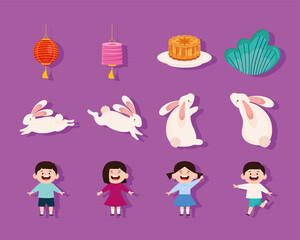 twelve mid autumn icons