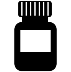 ボトル・瓶のイラスト（シルエット）