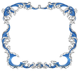 水流で象られたフレーム