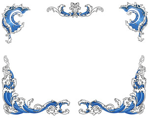 水流で象られたフレーム