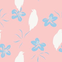 Floral Seamless Pattern Background