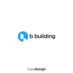 B BUIDING LOGO DESIGN VECTOR