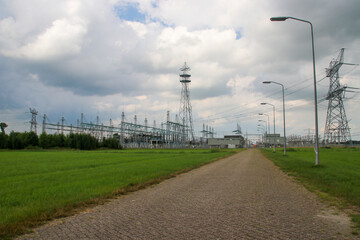 High voltage distribution station of national 380KV Network in Ens