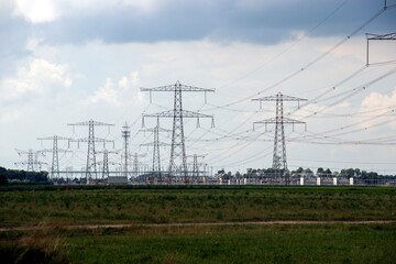 High voltage distribution station of national 380KV Network in Ens