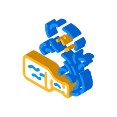 gin fantasy character isometric icon vector. gin fantasy character sign. isolated symbol illustration