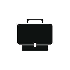 black briefcase vector image