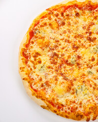 Italian traditional Pizza four cheeses