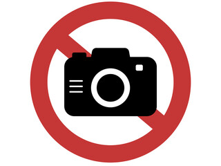 撮影禁止のアイコン
